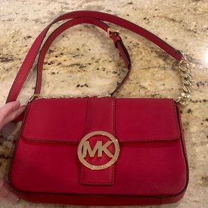 Michael Kors red crossbody